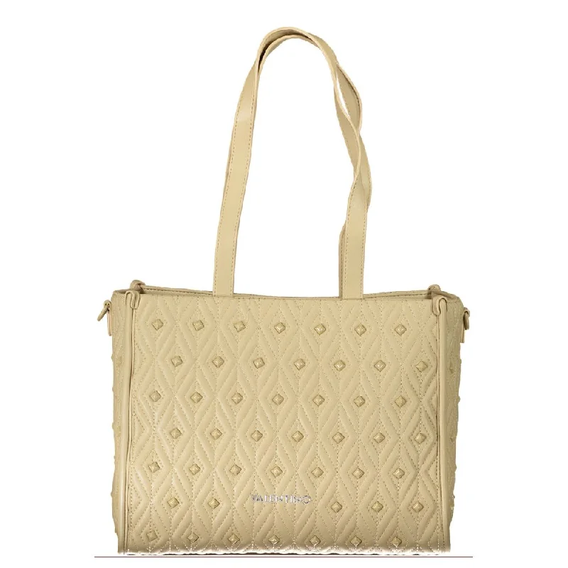 Star-Shaped Tote Bags for Whimsical-Valentino Bags Beige Polyester Handbag