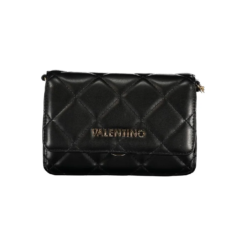 Maximalist Tote Bags for Bold Statement-Valentino Bags Black Polyethylene Handbag