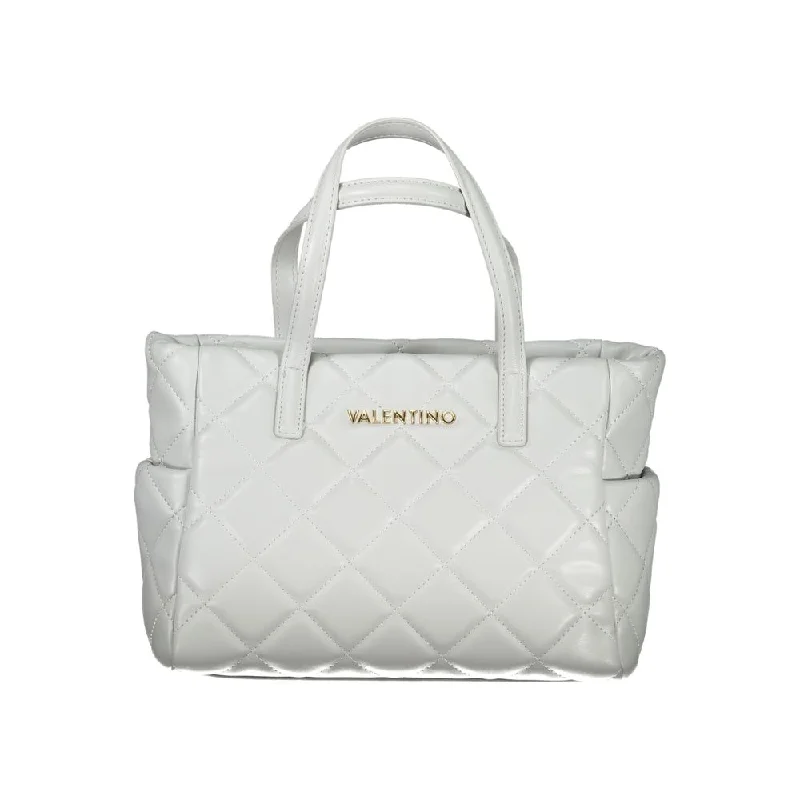 Minimalist Tote Bags for Elegant Look-Valentino Bags Gray Polyethylene Handbag