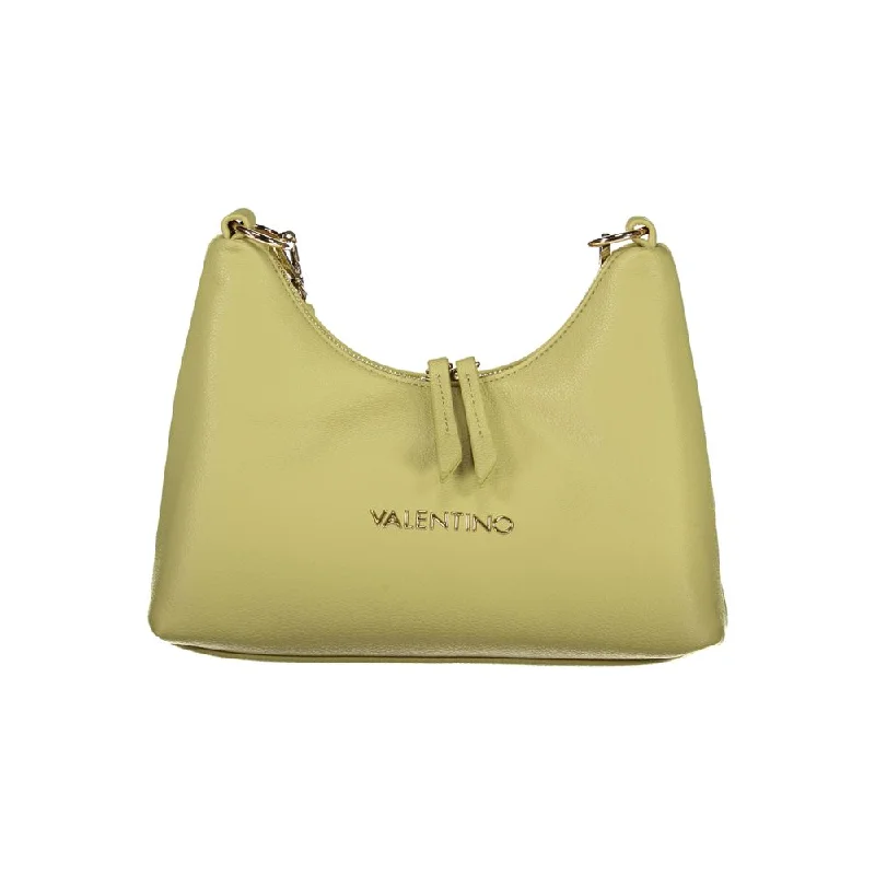 Double-Handle Tote Bags for Versatile-Valentino Bags Green Polyethylene Handbag