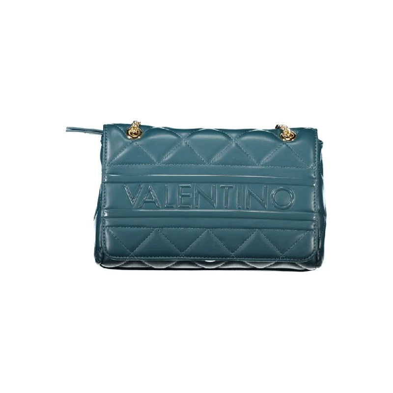 Knitted Tote Bags for Cozy Feel-Valentino Bags Green Polyethylene Handbag