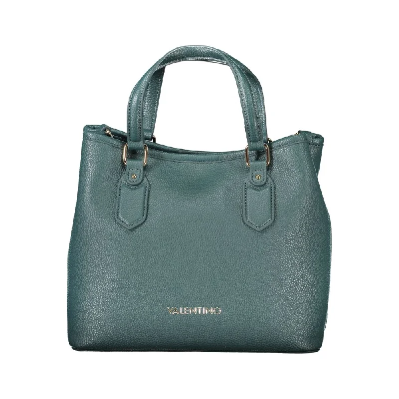 Diamond-Handle Tote Bags for Extravagant-Valentino Bags Green Polyethylene Handbag