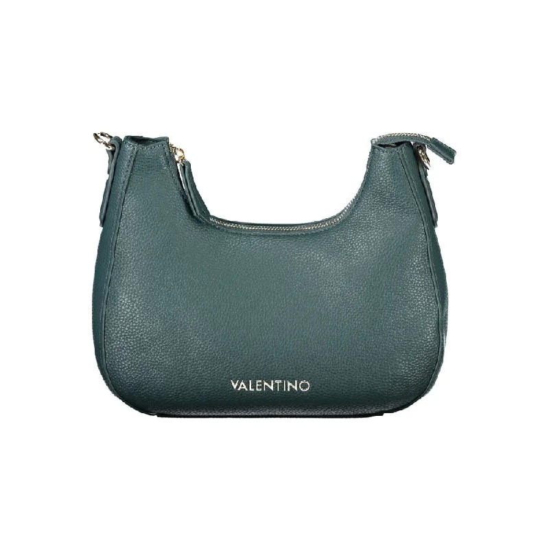 Matte-Finish Tote Bags for Subtle Look-Valentino Bags Green Polyethylene Handbag