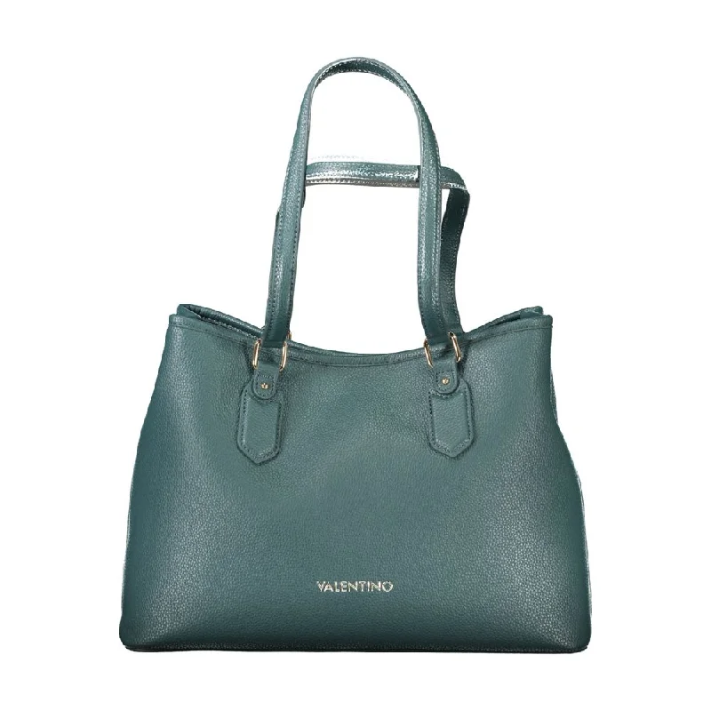 Woven Tote Bags for Intricate Design-Valentino Bags Green Polyethylene Handbag