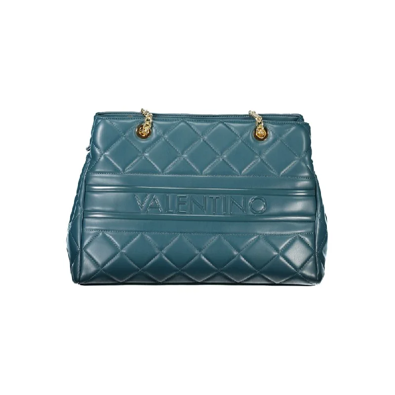 Tote Bags for Business Trips-Valentino Bags Green Polyethylene Handbag