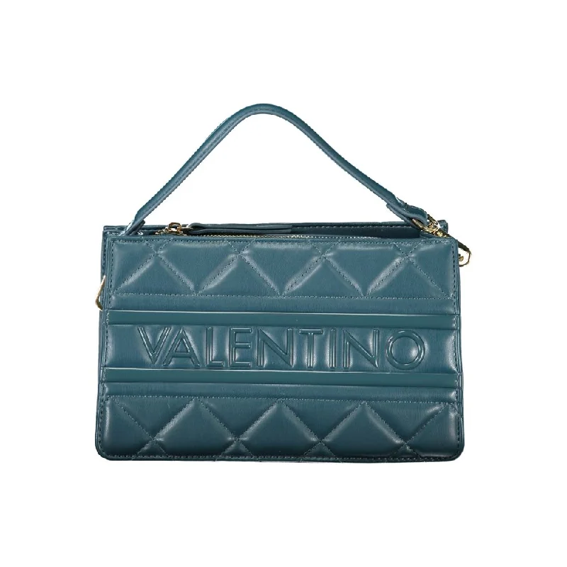 Retro Tote Bags for Nostalgic Feel-Valentino Bags Green Polyethylene Handbag