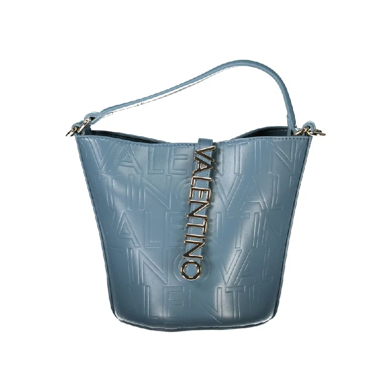 Stackable Tote Bags for Organized Look-Valentino Bags Light Blue Polyethylene Handbag