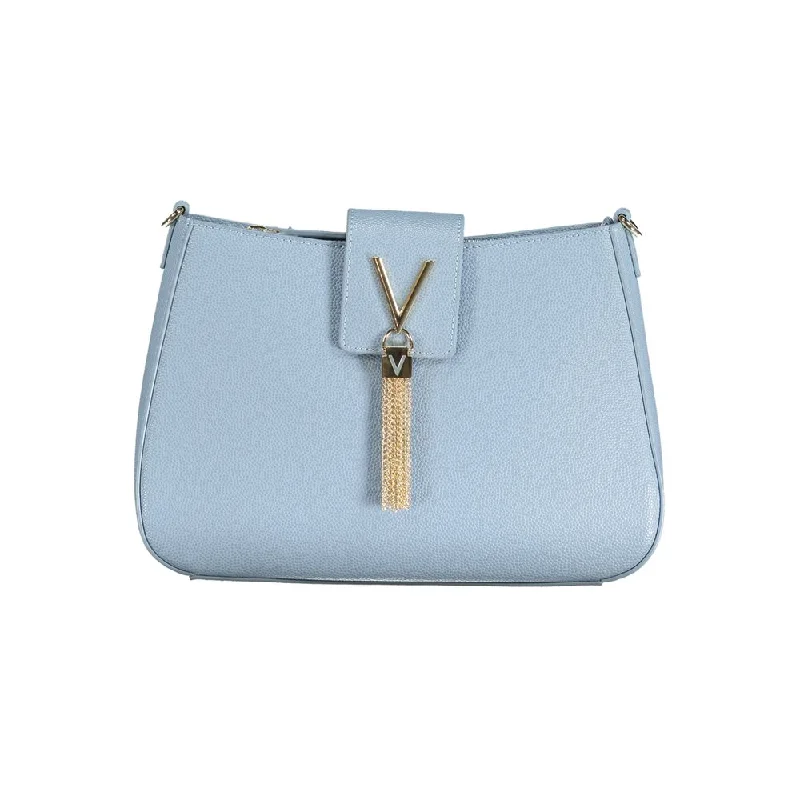 Unstructured Tote Bags for Relaxed Vibe-Valentino Bags Light Blue Polyethylene Handbag