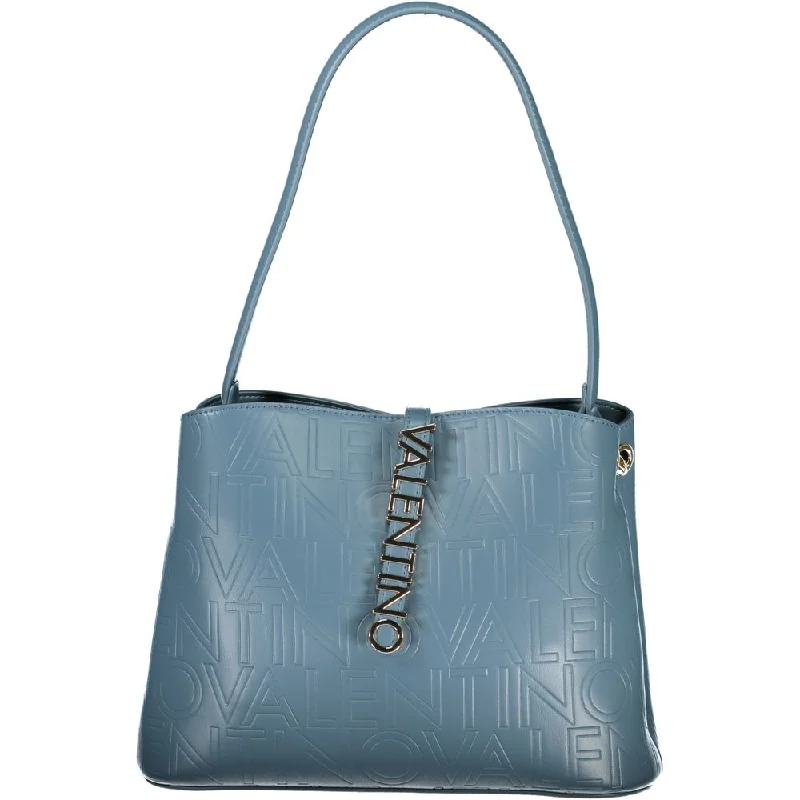 Lightweight Tote Bags for Easy Carry-Valentino Bags Light Blue Polyethylene Handbag