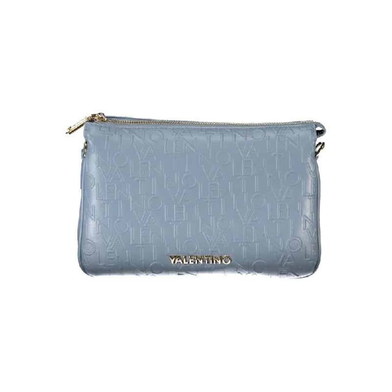 Single-Handle Tote Bags for Compact Carry-Valentino Bags Light Blue Polyethylene Handbag