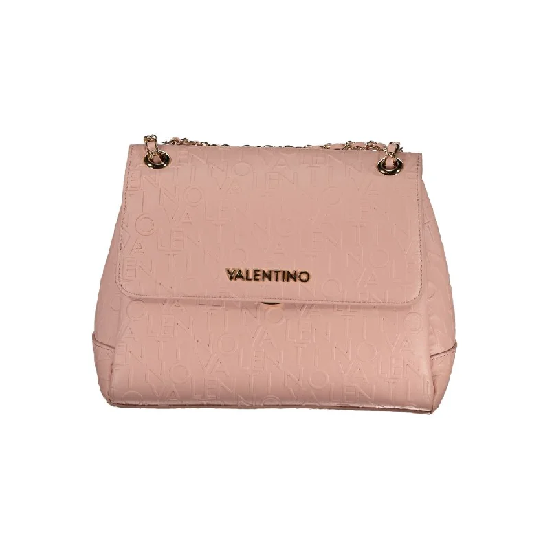 Star-Shaped Tote Bags for Whimsical-Valentino Bags Pink Polyethylene Handbag