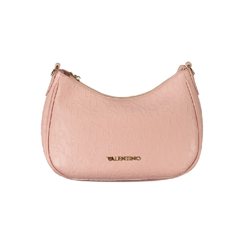 Smooth-Handle Tote Bags for Classic Look-Valentino Bags Pink Polyethylene Handbag