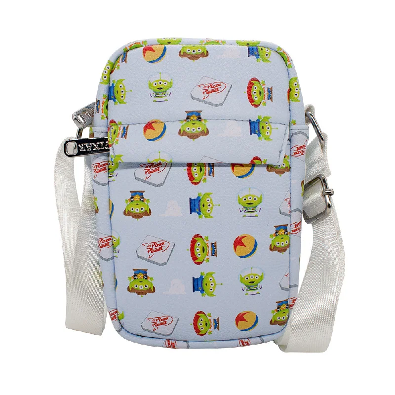 Gym Tote Bags with Shoe Compartment-Women's Crossbody Wallet - Pixar Toy Story Alien Remix Pizza Planet Luxo Ball Collage