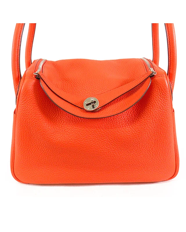 Lightweight shoulder bags for women with easy-to-carry, casual designs -Herms Mini Constance Orange Grained Leather Shoulder Bag