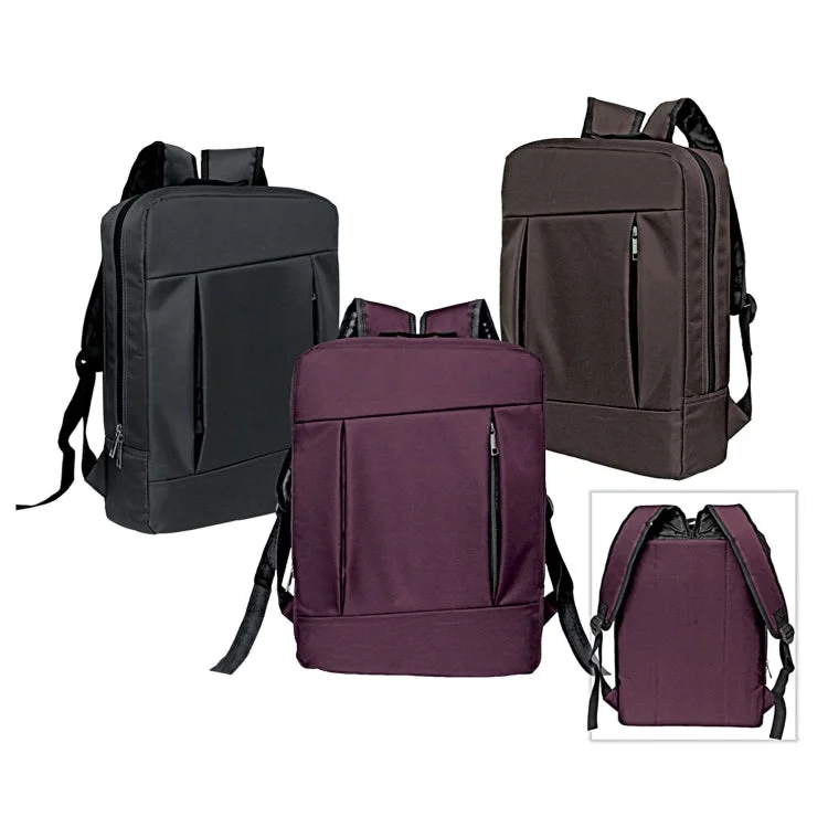 Work Backpack with Laptop Sleeve-BL 3318 - Nylon Laptop Backpack III