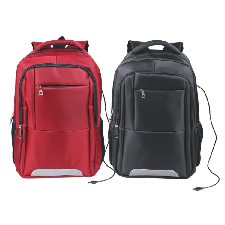 Compact Backpack for Essentials Only-BL 9465  - Thick Nylon Laptop Backpack with USB Port