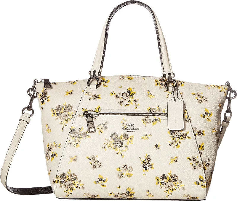 Handle bags with a minimalist aesthetic for those who love simple, timeless fashion -COACH Womens Prairie Print Prairie Satchel