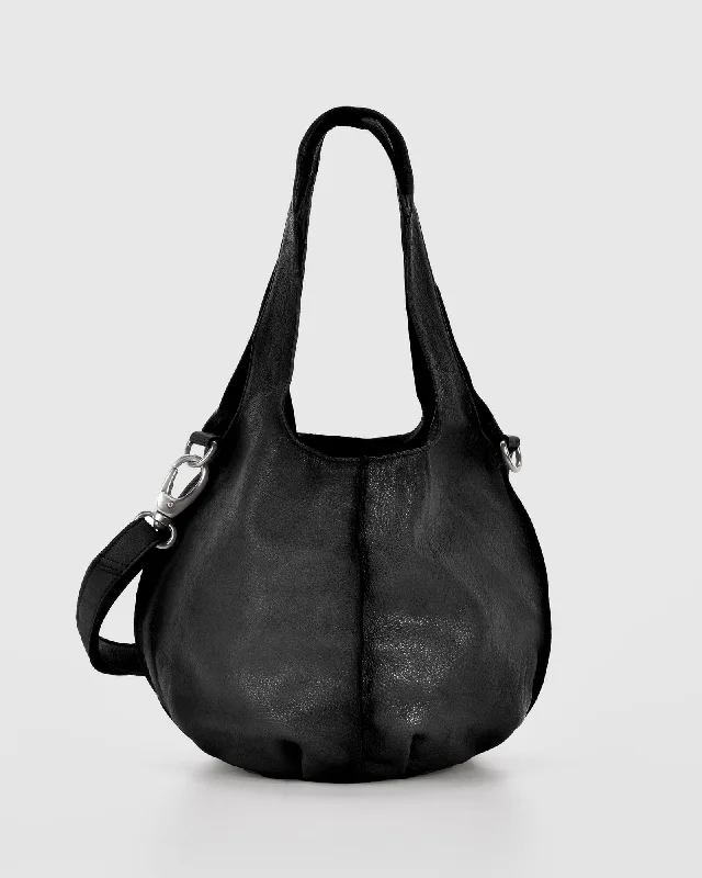 Handle bags for women with a sleek, structured design for professional settings -COBB & CO Simpson Small Round Leather Tote