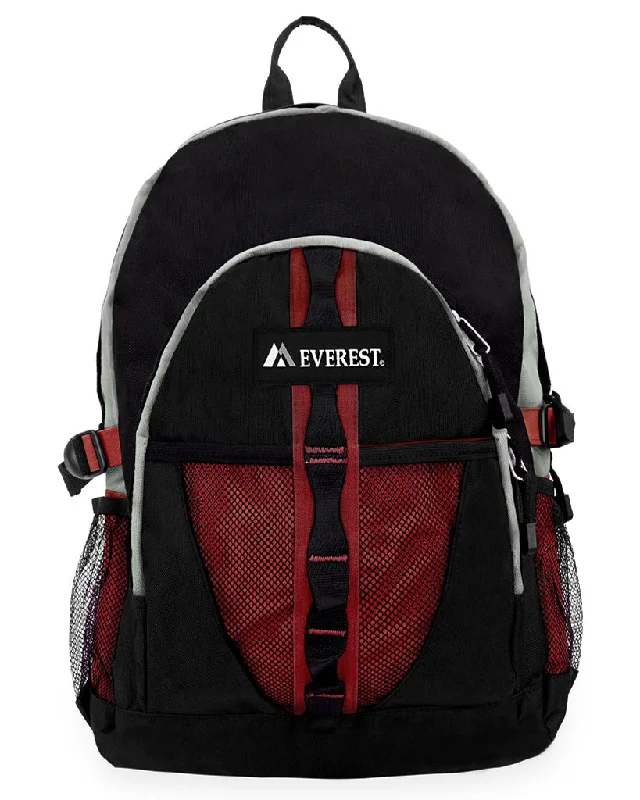 Structured Backpack for Organized-Deluxe Backpack W/ Dual Mesh Pocket