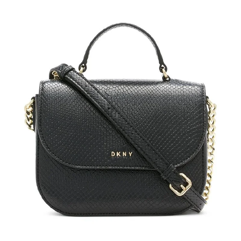 Handle bags with detachable pouches and compartments for organized storage on the go -DKNY Felica Mini Top Handle Leather Crossbody