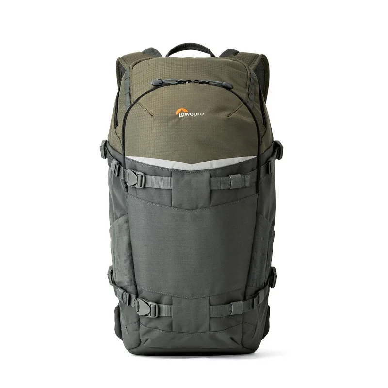 Vegan Backpack for Cruelty-Free-Lowepro Flipside Trek BP 350 AW Camera Backpack - Gray/Green