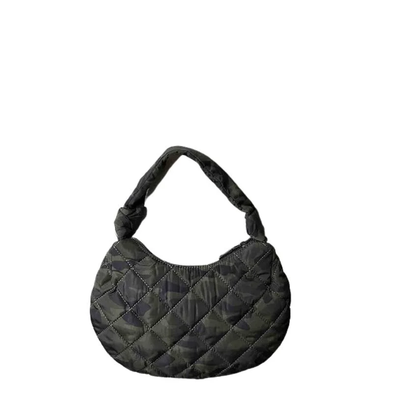 Stylish handle bags with transparent materials for a trendy, modern vibe -I.N.C. INTERNATIONAL CONCEPTS Olivya Mini Hobo Nylon Crossbody In Camo