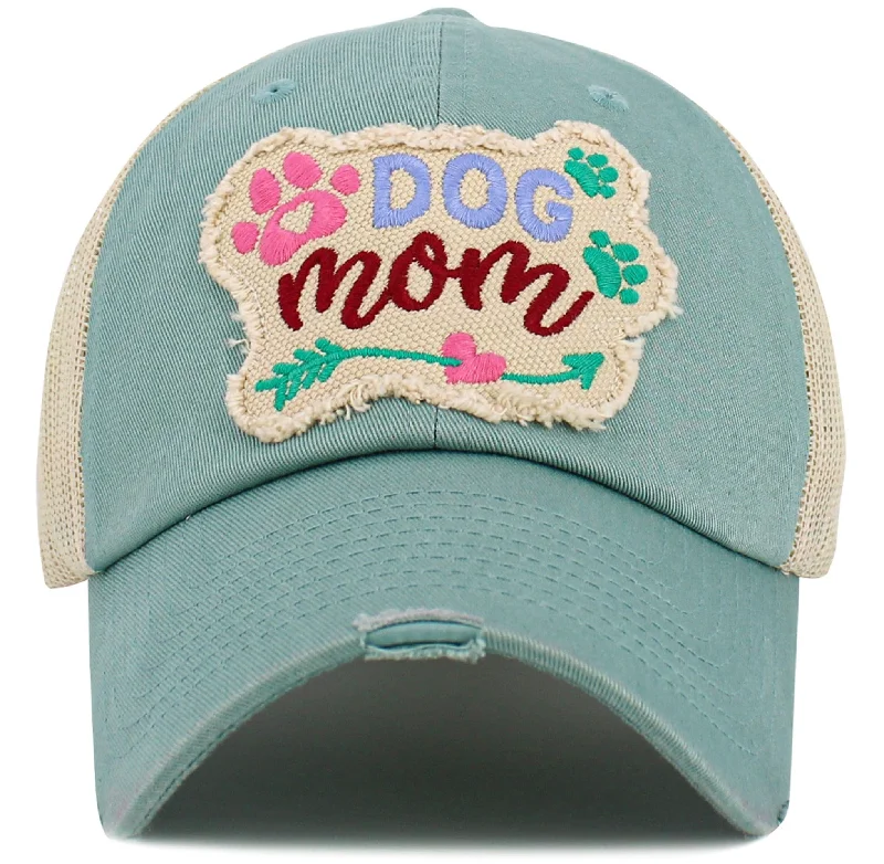 Eco-friendly handle bags made from hemp or bamboo fibers for a sustainable choice -KBV1591 Dog Mom Meshback Baseball Cap