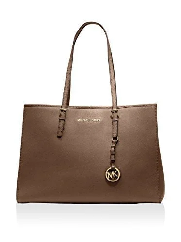 Handle bags with soft, plush fabric for a cozy and luxurious feel -MICHAEL Michael Kors Jet Set Travel East West Tote Womens Tote