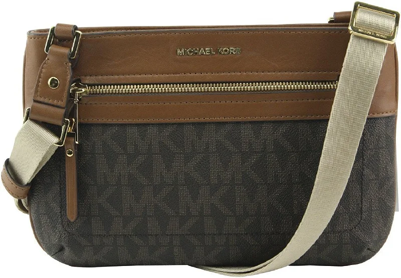 Large, structured handle bags for professionals looking for functional and stylish accessories -MICHAEL Michael Kors Women's Jet Set Sport Large East West Crossbody