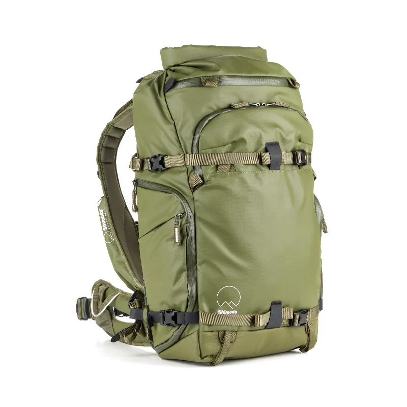 Leather-Trim Backpack for Detail-Shimoda Action X30 v2 Backpack - Army Green