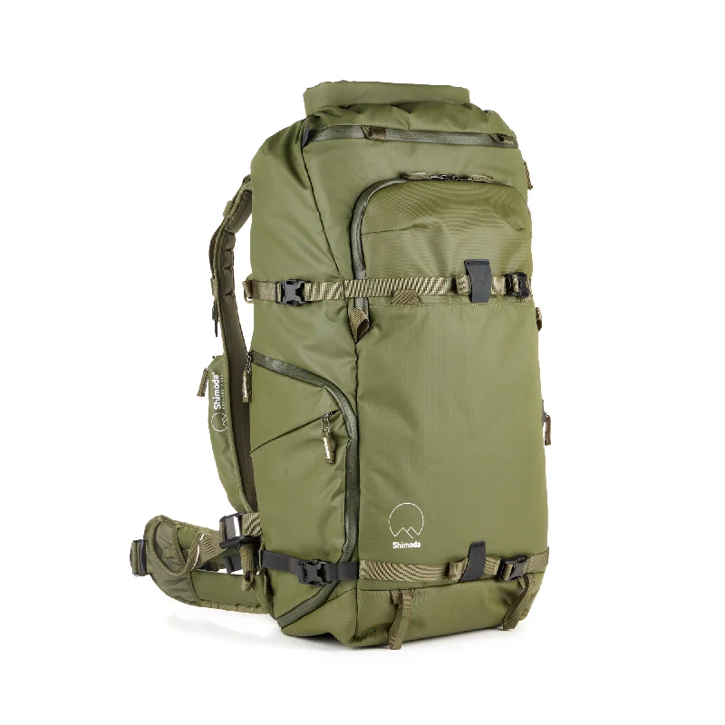 Compartmentalized Backpack for Storage-Shimoda Action X50 v2 Backpack Starter Kit with Medium DSLR Core Unit - Army Green