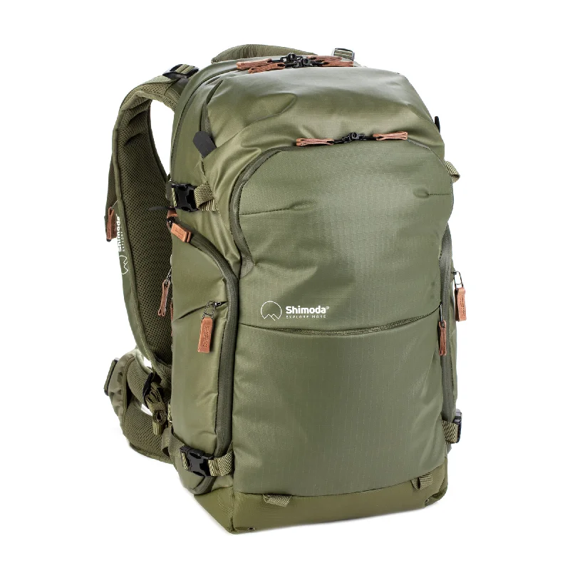 Backpack for Canoeists-Shimoda Explore v2 25 L Backpack Starter Kit - Army Green