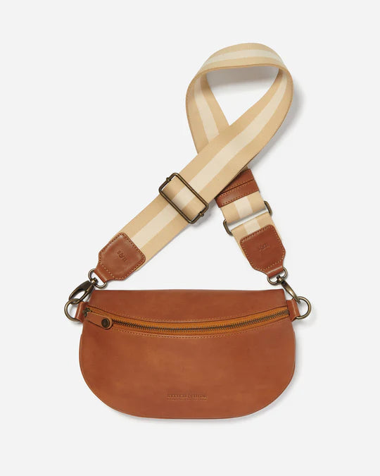 Lightweight handle bags for daily use with soft yet durable fabric materials -Stitch & Hide Murphy Sling Crossbody Bag Maple Brown