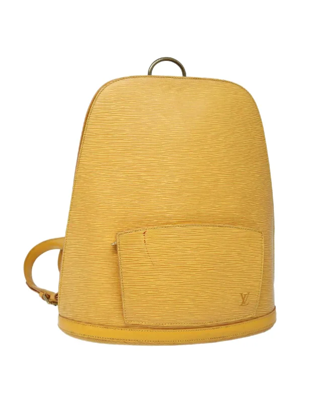 Vintage Backpack with Retro Charm-Epi Leather Gobelins Backpack with Adjustable Straps