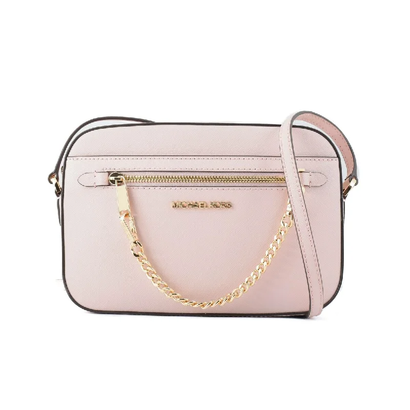 Versatile handle bags for work and play with sophisticated yet casual design -Michael Kors Jet Set Shoulder Crossbody Chain Camera Bag Powder Blush Pink