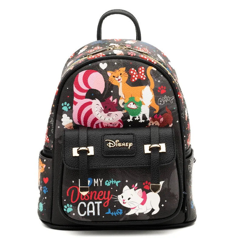 Glossy-Finish Backpack for Shiny-Disney Cats Mini Backpack - Limited Edition